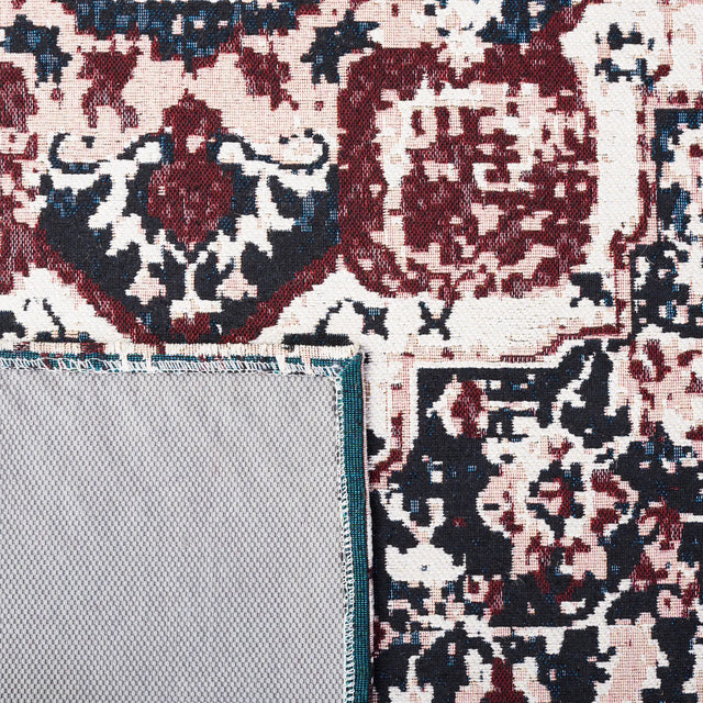 Safavieh Easy Care 4'-0" x 6'-0" Rug in Red / Navy