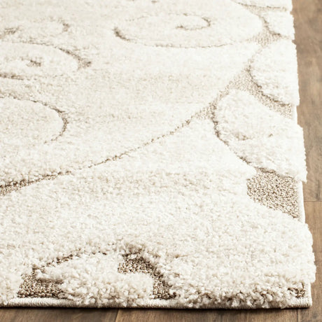 Safavieh Florida Shag 9'-6" x 13'-0" Rug in Cream / Beige