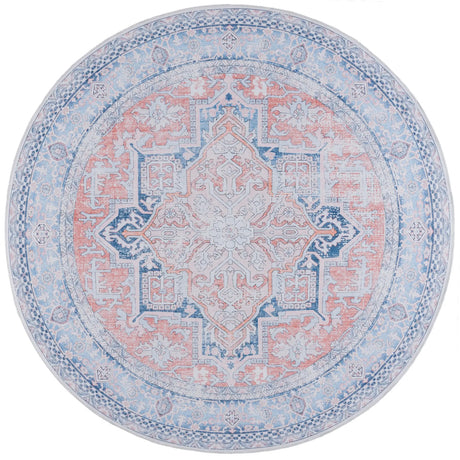Safavieh Arizona 6'-0" x 6'-0" Rug in Rust / Navy