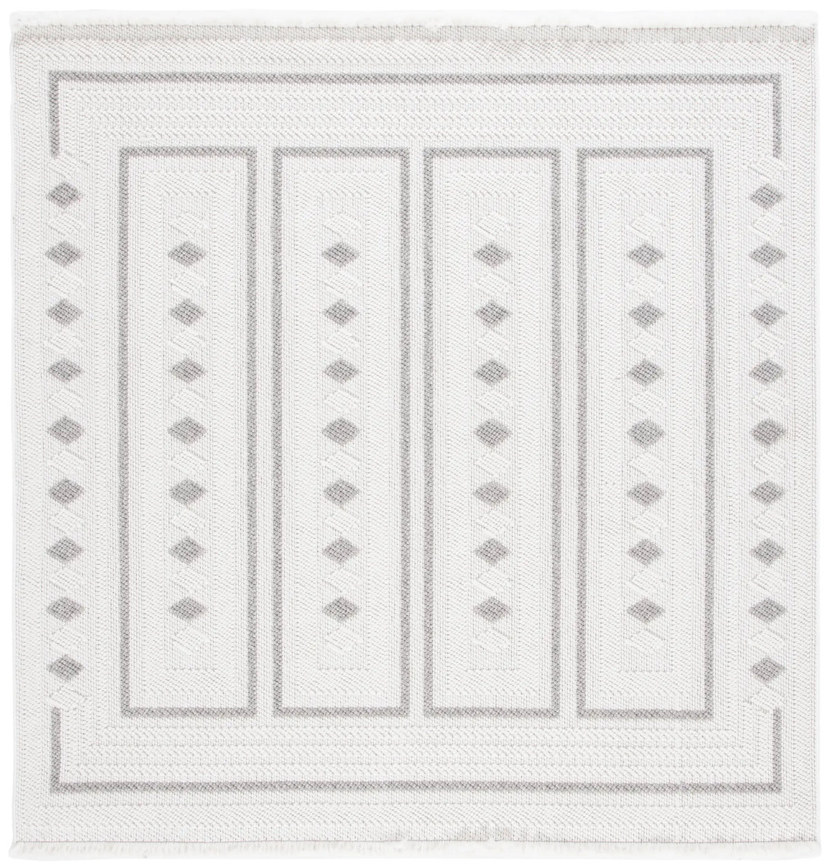 Safavieh Lotus 6'-7" x 6'-7" Rug in Ivory / Grey