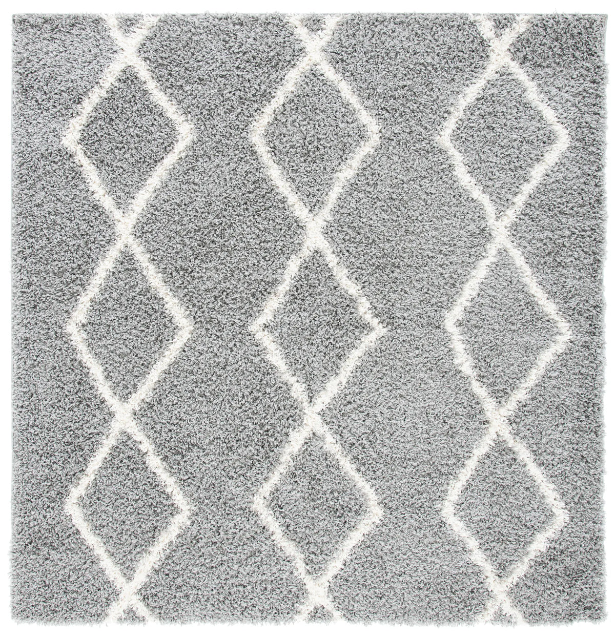 Safavieh Venus Shag 500 6'-7" x 6'-7" Rug in Grey / Ivory