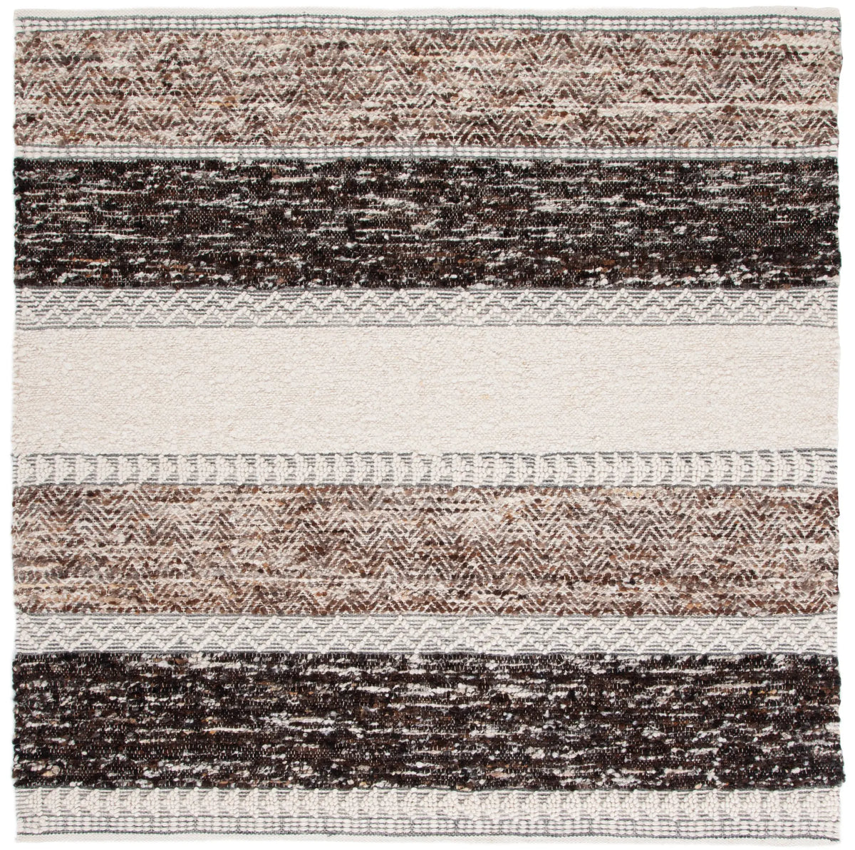 Safavieh Natura 6'-0" x 6'-0" Rug in Brown / Ivory