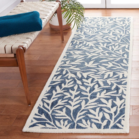 Safavieh Jardin 2'-3" x 11'-0" Rug in Blue / Ivory