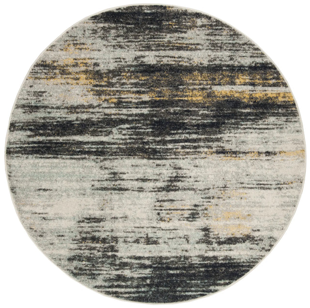Safavieh Adirondack 6'-0" x 6'-0" Rug in Light Grey / Black