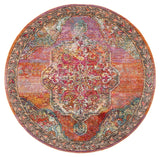 Safavieh Crystal 5'-0" x 5'-0" Rug in Orange / Light Blue