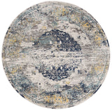 Safavieh Madison 6'-7" x 6'-7" Rug in Light Grey / Blue