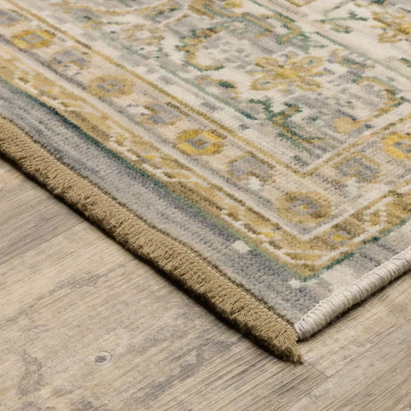 Oriental Weavers Sphinx Acacia ACA14 Green Rugs - corner detail