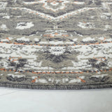 Safavieh Pyramid 6'-7" x 6'-7" Rug in Grey / Ivory