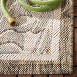 Safavieh Courtyard 4'-0" x 5'-7" Rug in Natural / Brown