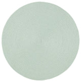 Safavieh Braided 3'-0" x 3'-0" Rug in Teal