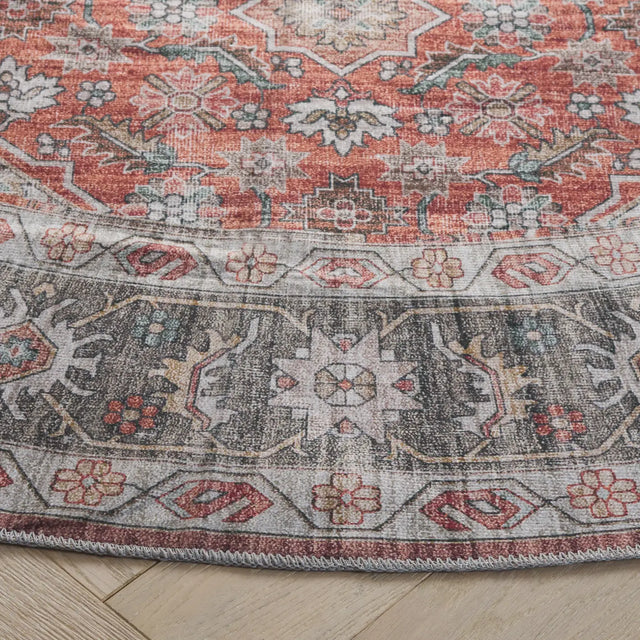 Safavieh Arizona 6'-0" x 6'-0" Rug in Rust / Olive