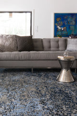 Loloi Viera VR-07 Grey / Navy Rugs - room scene 1