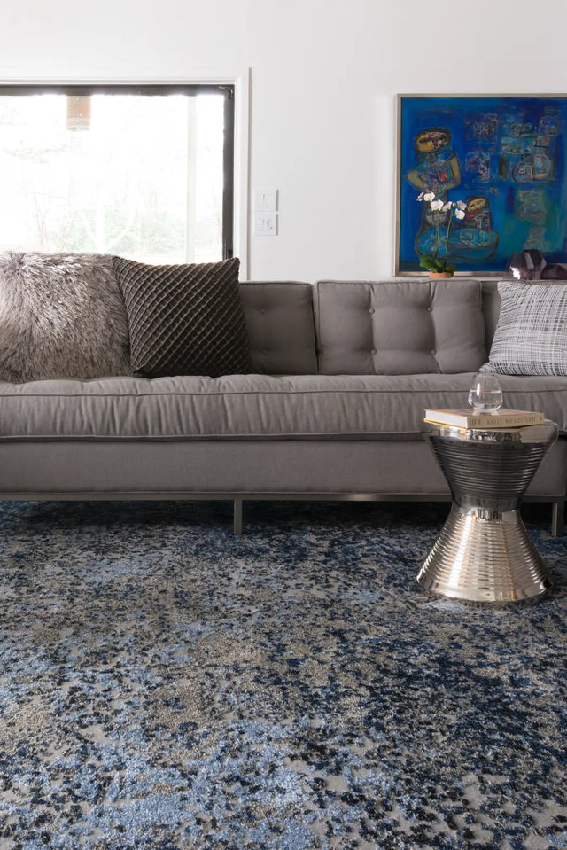 Loloi Viera VR-07 Grey / Navy Rugs - room scene 1