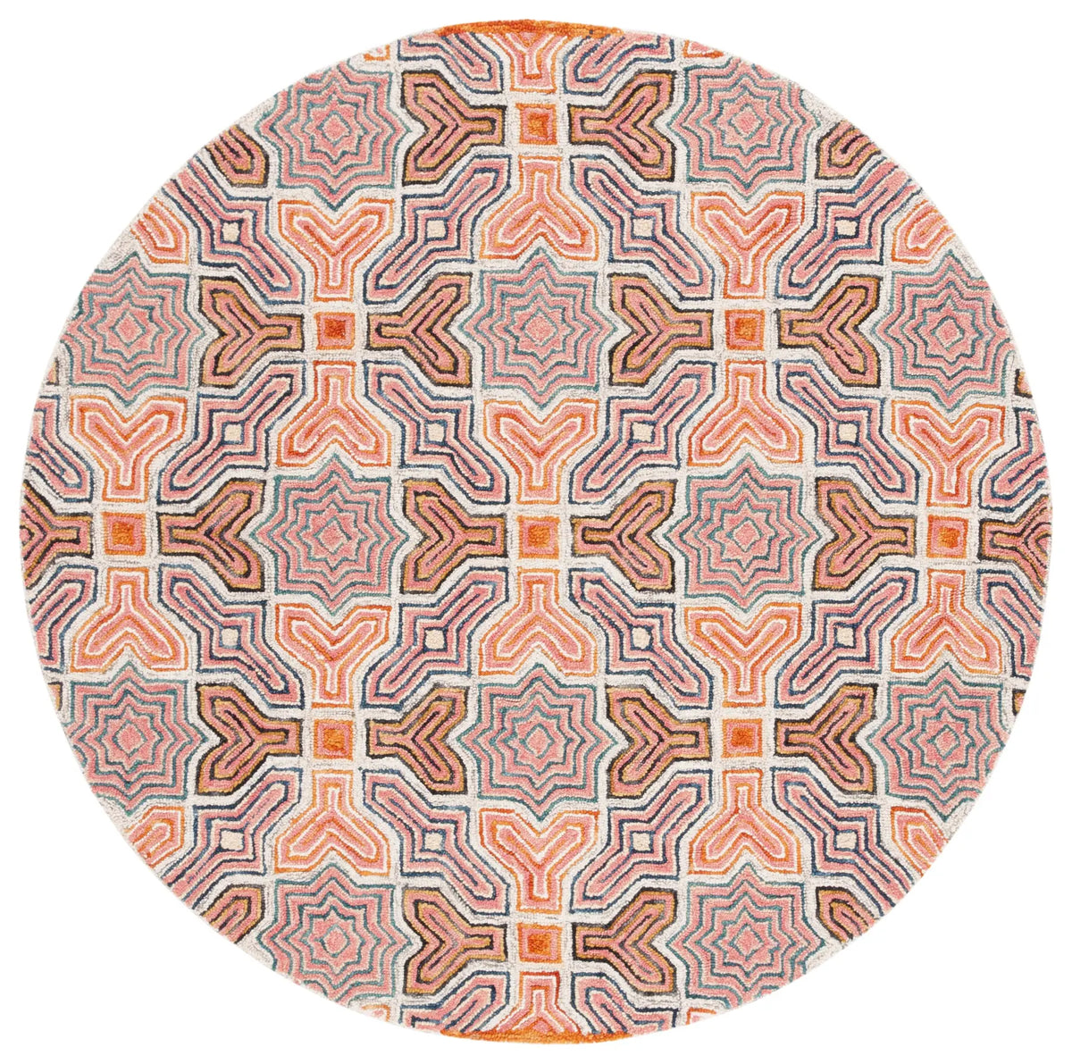 Safavieh Aspen 6'-0" x 6'-0" Rug in Pink / Orange