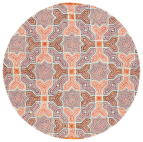 Safavieh Aspen 6'-0" x 6'-0" Rug in Pink / Orange