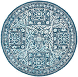 Safavieh Trace 6'-0" x 6'-0" Rug in Navy / Light Blue