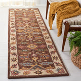 Safavieh Antiquity 2'-3" x 8'-0" Rug in Dark Brown / Ivory