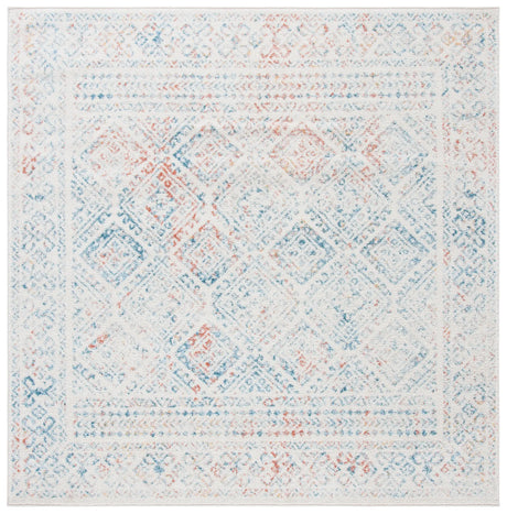 Safavieh Tulum 6'-7" x 6'-7" Rug in Ivory / Terracotta