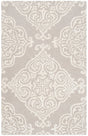 Safavieh Glamour 2'-0" x 3'-0" Rug in Silver / Ivory