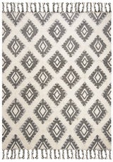 Safavieh Kenya 6'-0" x 9'-0" Rug in Black / Ivory