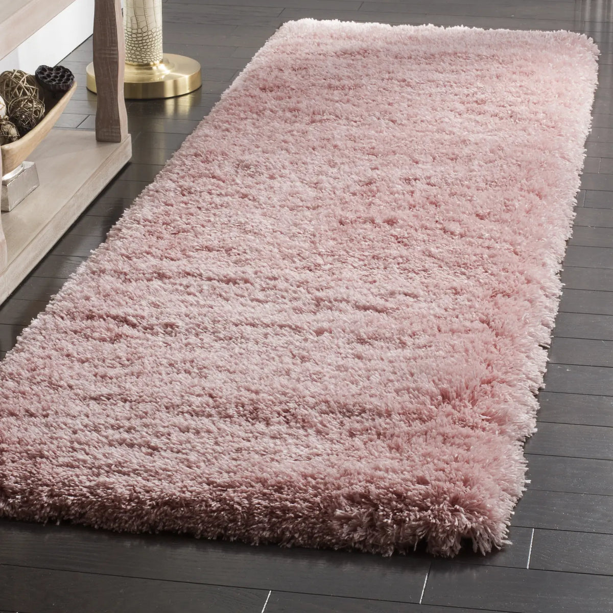 Safavieh Polar Shag 2'-3" x 10'-0" Rug in Light Pink