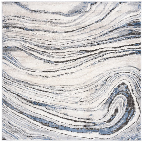 Safavieh Petra 6'-7" x 6'-7" Rug in Light Beige / Blue