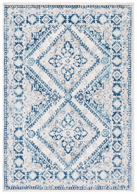 Safavieh Tulum 4'-0" x 6'-0" Rug in Ivory / Blue