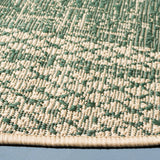 Safavieh Courtyard 6'-7" x 6'-7" Rug in Beige / Dark Green