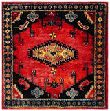 Safavieh Vintage Hamadan 6'-7" x 6'-7" Rug in Red / Black