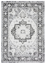Safavieh Brentwood 4'-0" x 6'-0" Rug in Black / Ivory