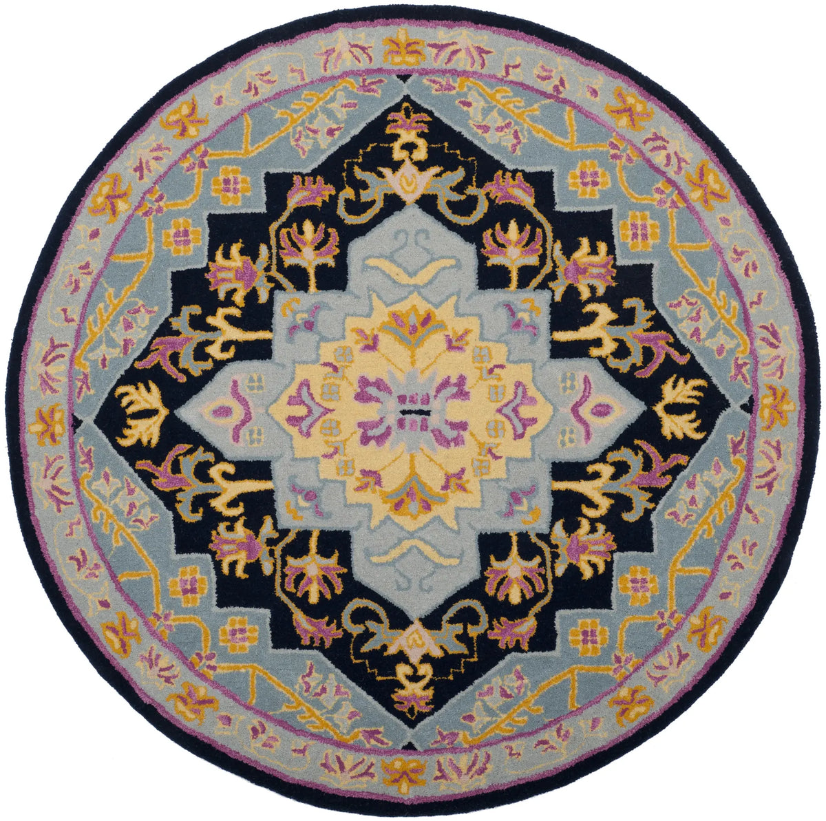 Safavieh Bellagio 5'-0" x 5'-0" Rug in Navy Blue / Multi
