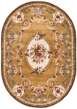 Safavieh Classic 4'-6" x 6'-6" Rug in Light Gold / Green