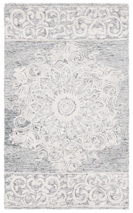 Safavieh Abstract 3'-0" x 5'-0" Rug in Ivory / Light Grey