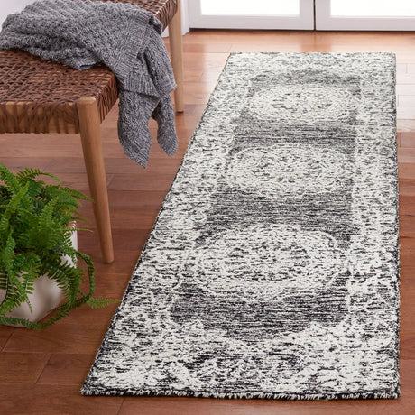 Safavieh Precious 2'-3" x 8'-0" Rug in Black / Ivory