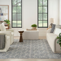 Nourison Serenity Home Srh04 Blue Ivory Area Rug