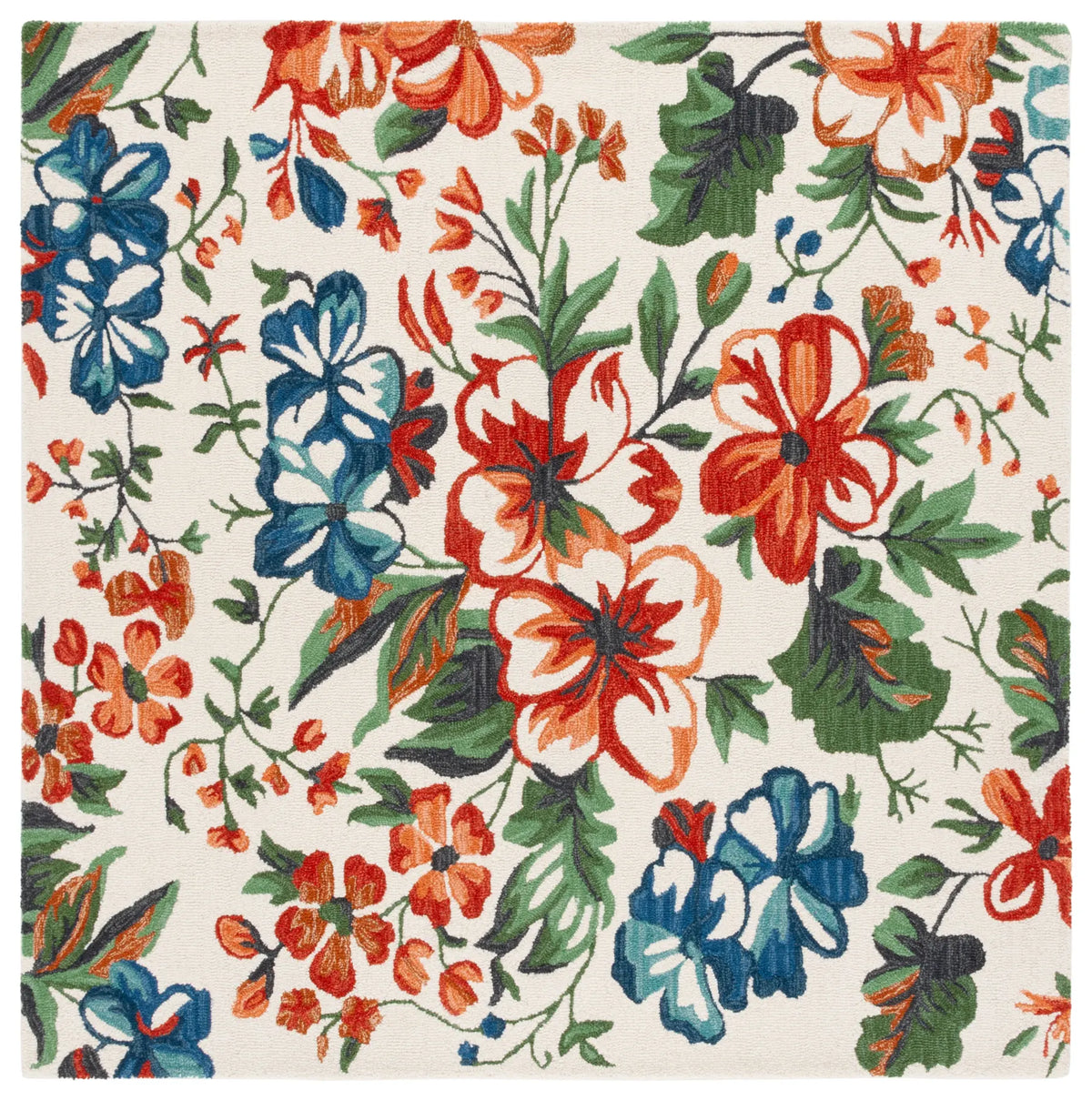 Safavieh Jardin 6'-0" x 6'-0" Rug in Ivory / Orange
