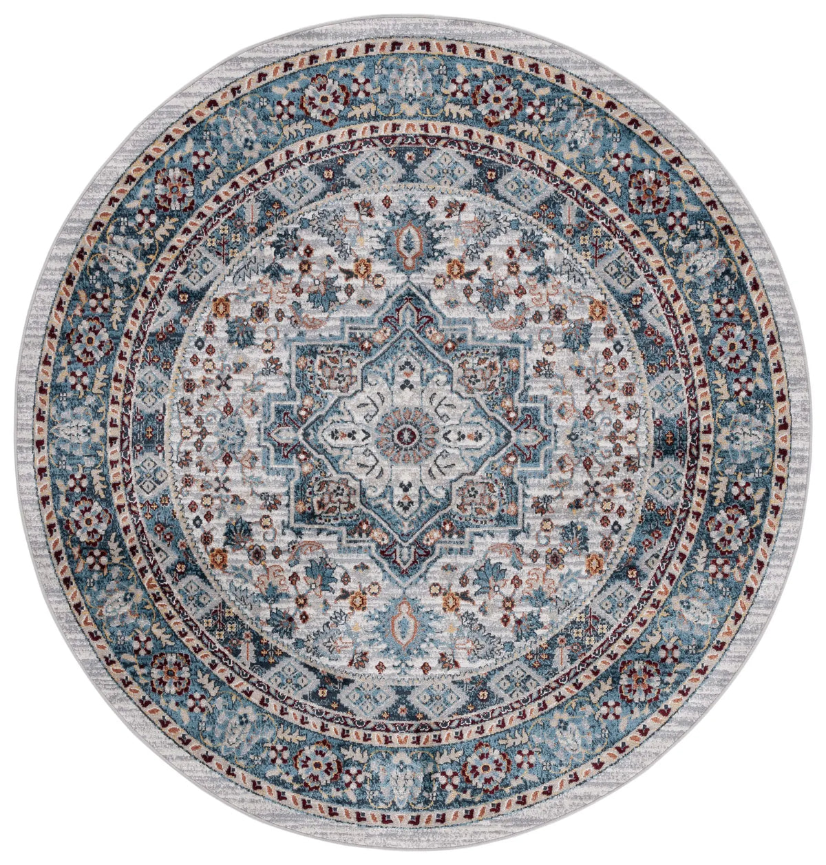 Safavieh Bayside 6'-7" x 6'-7" Rug in Blue / Grey