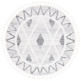 Safavieh Moroccan Tassel Shag 6'-7" x 6'-7" Rug in Beige / Grey