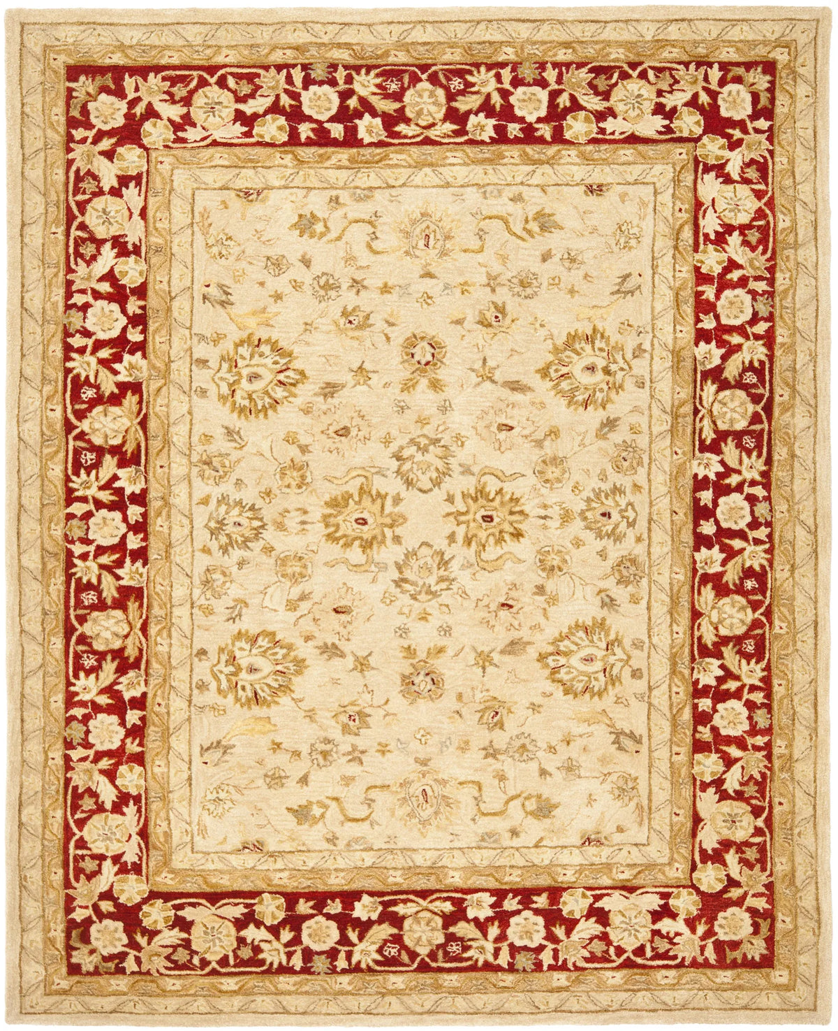 Safavieh Anatolia 9'-6" x 13'-6" Rug in Ivory / Red