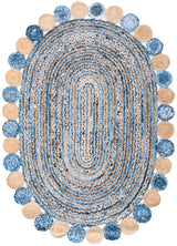 Safavieh Cape Cod 5'-0" x 7'-0" Rug in Blue / Beige