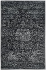Safavieh Carnegie 3'-0" x 5'-0" Rug in Dark Grey / Cream