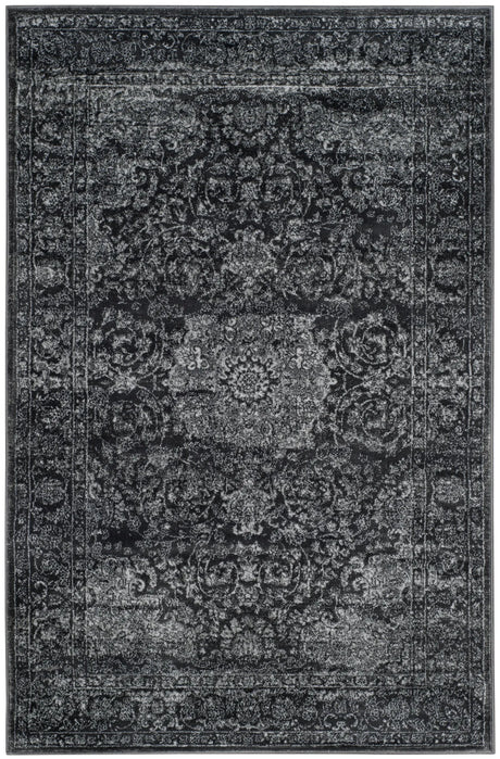 Safavieh Carnegie 3'-0" x 5'-0" Rug in Dark Grey / Cream
