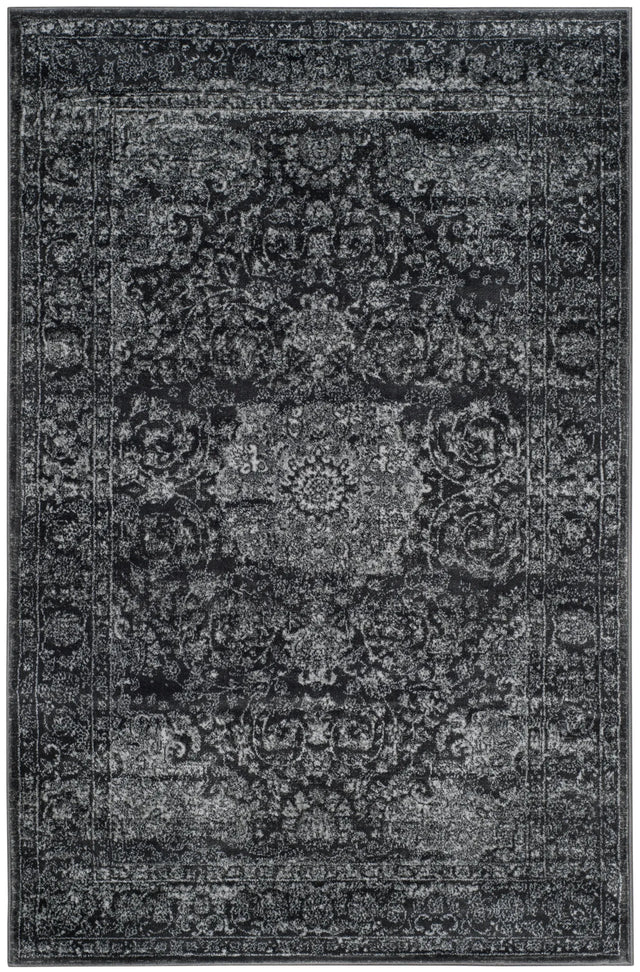 Safavieh Carnegie 3'-0" x 5'-0" Rug in Dark Grey / Cream