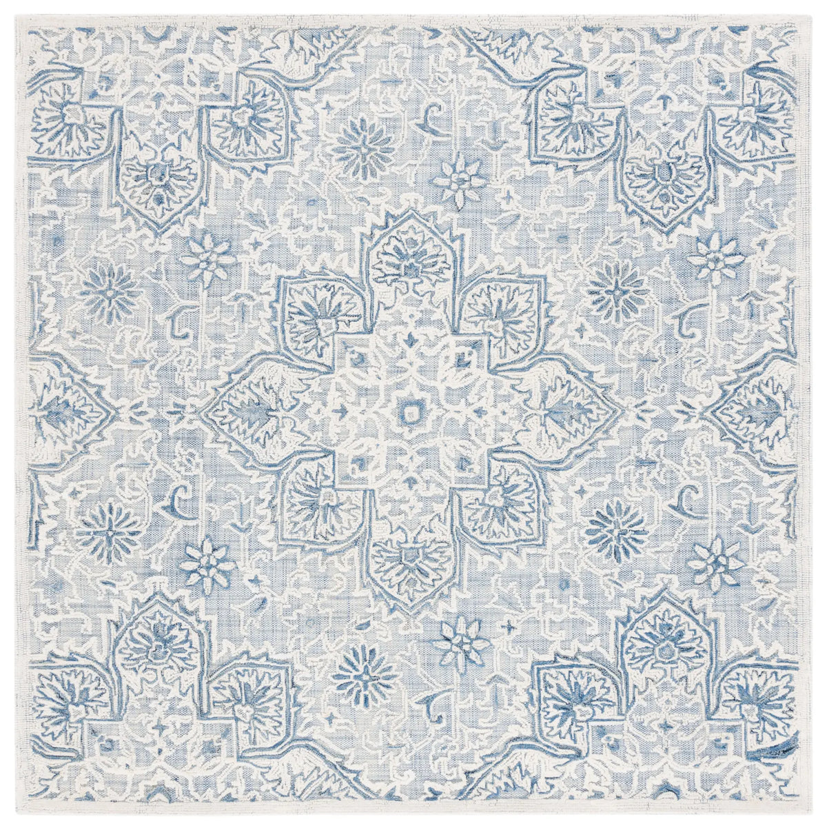 Safavieh Trace 6'-0" x 6'-0" Rug in Blue / Ivory
