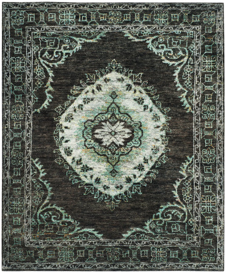 Safavieh Tangier 8'-0" x 10'-0" Rug in Chocolate / Aqua