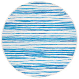 Safavieh Rag Rug 6'-0" x 6'-0" Rug in Ivory / Blue