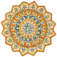 Safavieh Novelty 3'-0" x 3'-0" Rug in Rust / Ivory