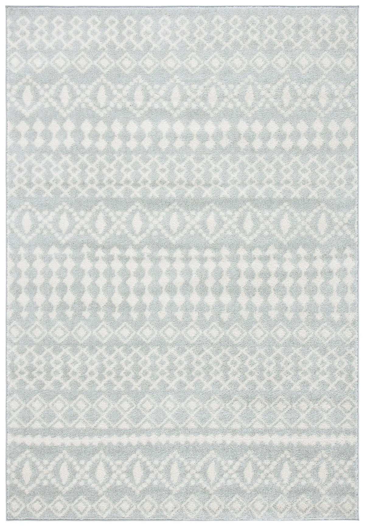 Safavieh Tulum 4'-0" x 6'-0" Rug in Light Grey / Ivory