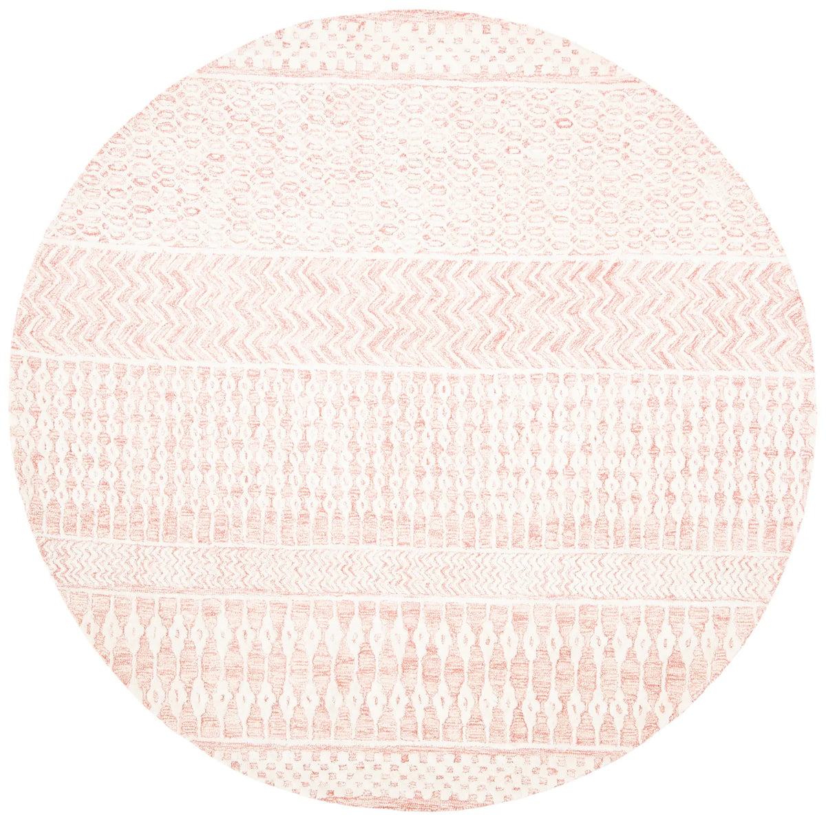 Safavieh Glamour 6'-0" x 6'-0" Rug in Light Pink / Ivory
