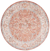 Safavieh Valencia 6'-4" x 6'-4" Rug in Rust / Beige